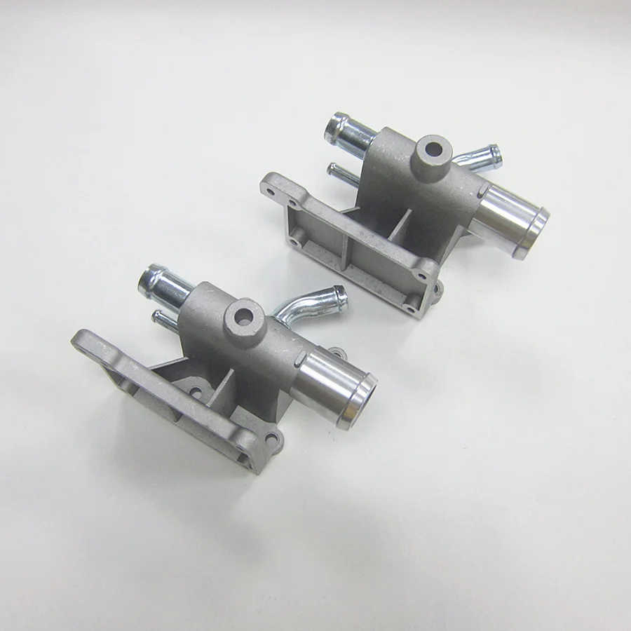 Car Cooling System Aluminium Type Water Outlet for Mazda 3 2.0 2005-2013 Mazda 6 2005-2012 CX7 8 flange engine cooling kit