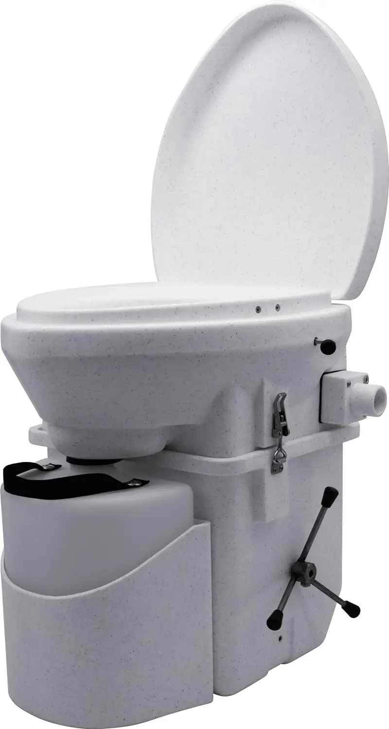 Self Contained Composting Toilet with Close Quarters Spider Handle Design squat toilet squat potty squating toilet