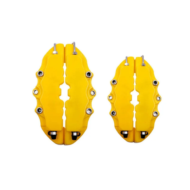 Car Disc Brake Caliper Cover 4x M + S 3D Style For Front Rear Wheel Decor Auto Disc Covers Car Brake Pad Accessories