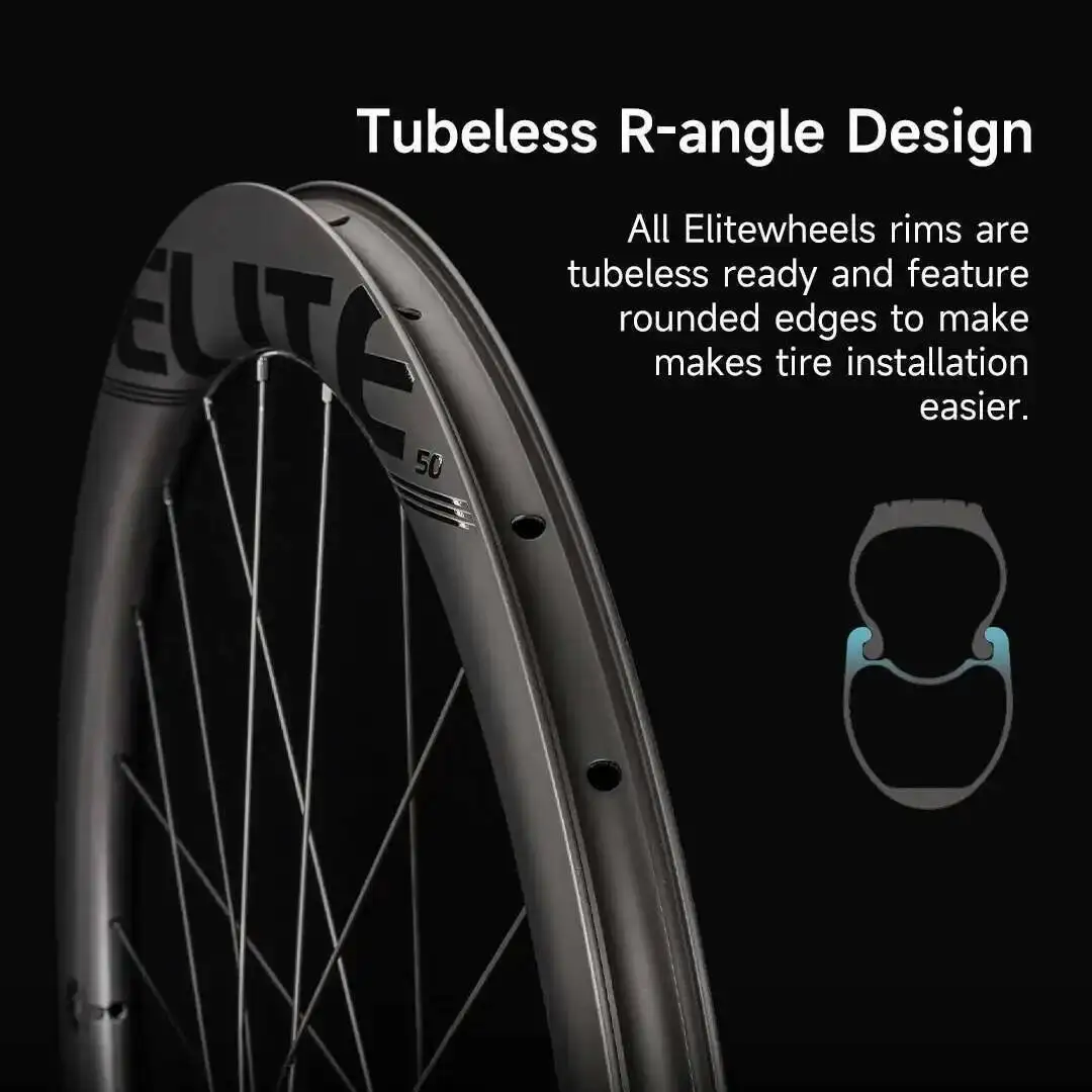 ELITEwheels 軽量カーボンホイール　ディスク　カーボンホイール 並行輸入品】(エリートウィールズ) ELITEWHEELS ロードバイク
