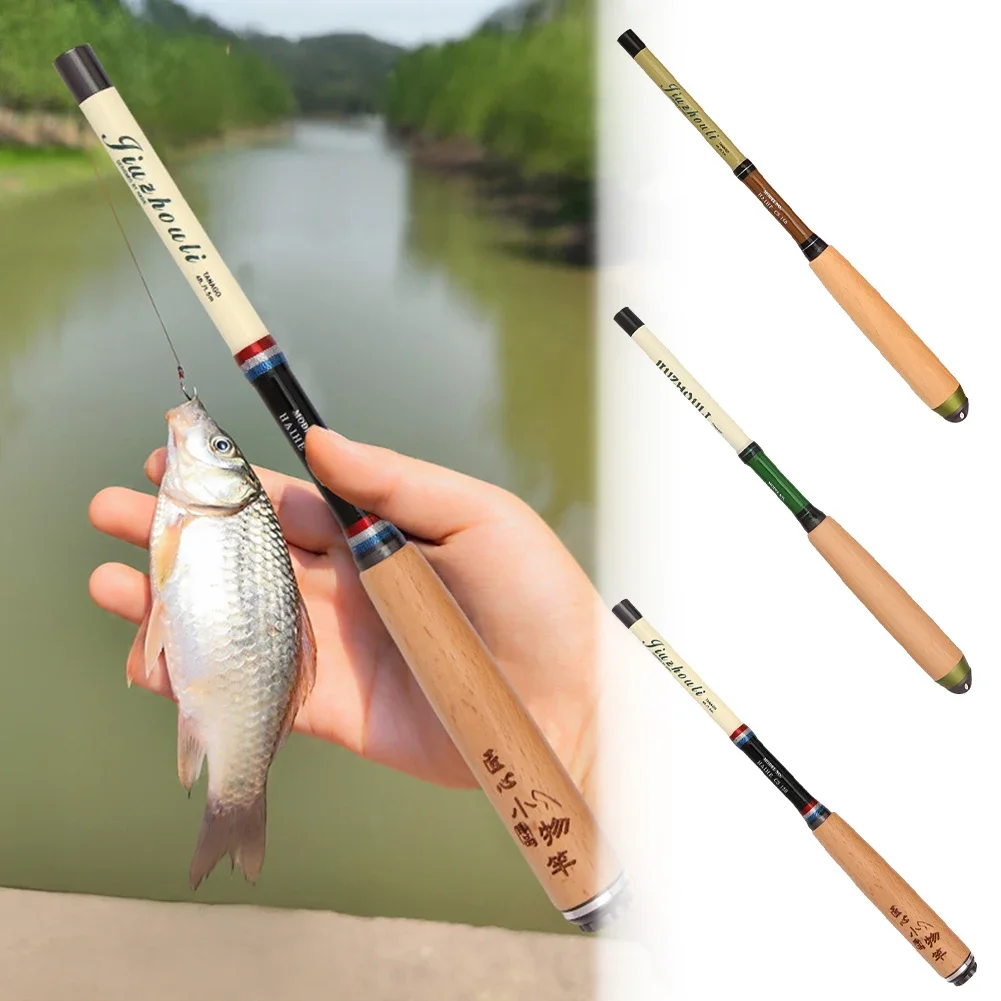 Ultrashort Telescopic Fishing Rod Multifunction Spinning Rod Carbon Fishing Fish Pole Durable Anti Slip Fish Rod Fishing Tool