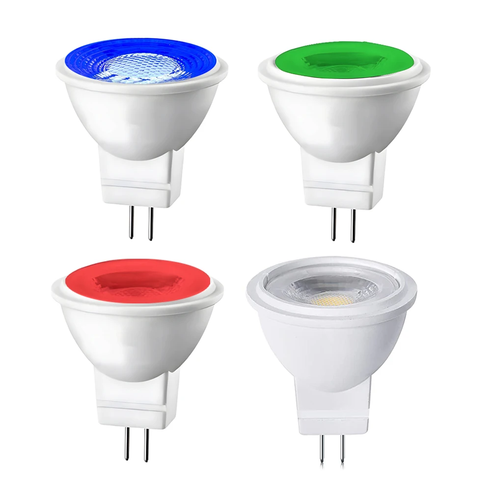 LED Spotlight MR11 Gu4.0 Bi-pin 3W 12V White Red Green Blue LED for Under Cabinet Closet Outdoor Landscape Lighting