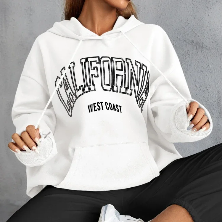 

Men's And Women's Long Sleeves California Sweatshirts Hoodies Oversized Clothing Sweatshirts - Streetwear Women