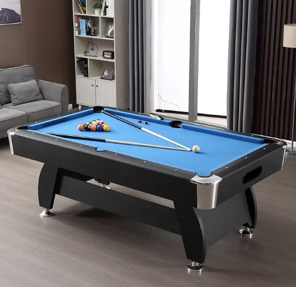 Home and Commercial Hot Sell Snooker & Billiard Tables American Black Eight Pool Table