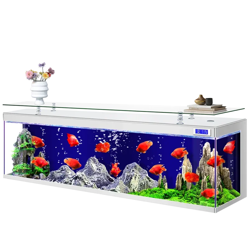 

PQF Super White Glass Fish Tank Floor Integrated Natural Ecological Aquarium