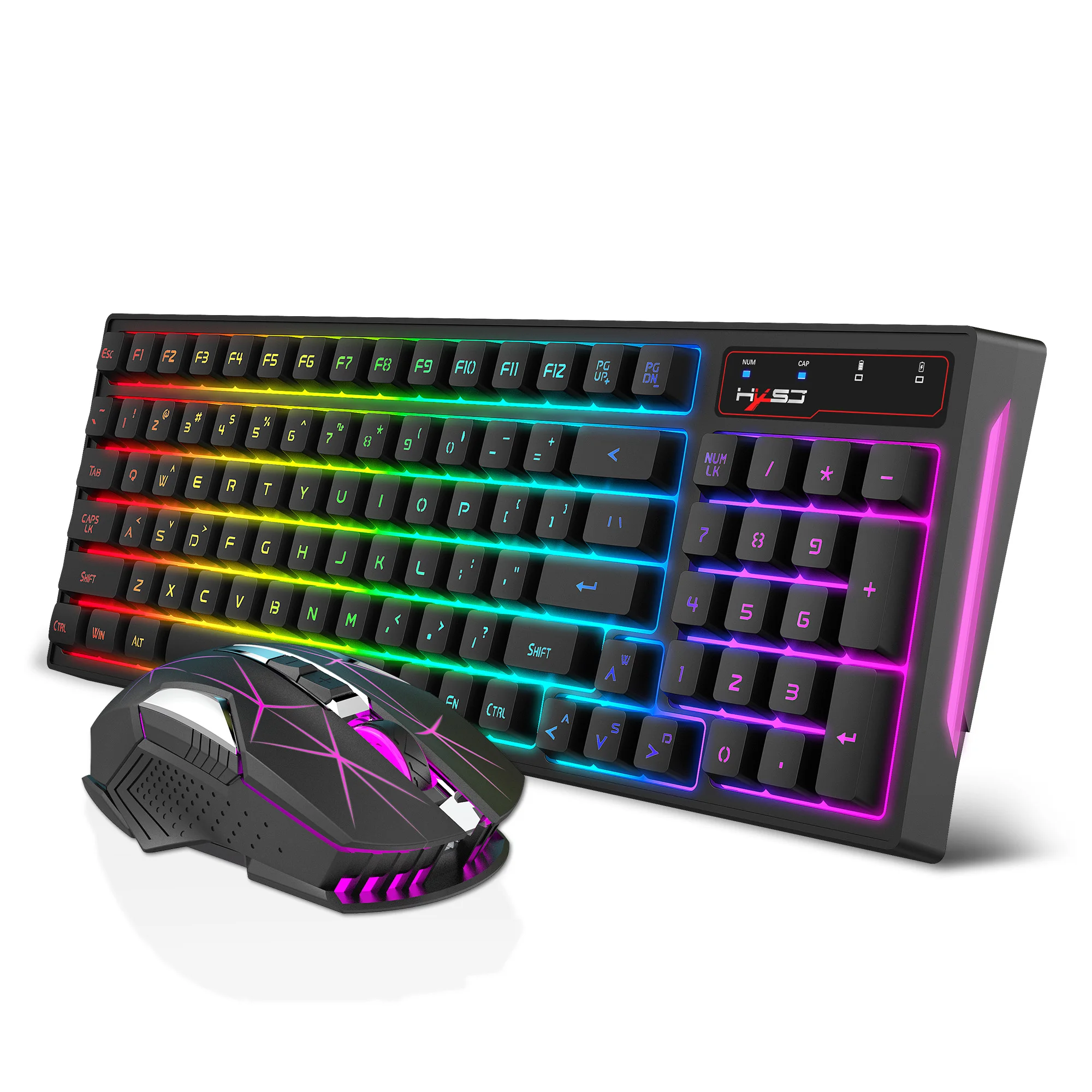 2.4G Wireless Keyboard and Mouse Combo Mini Multimedia Full-size Keyboard Mouse Set For Computer Notebook Laptop Desktop