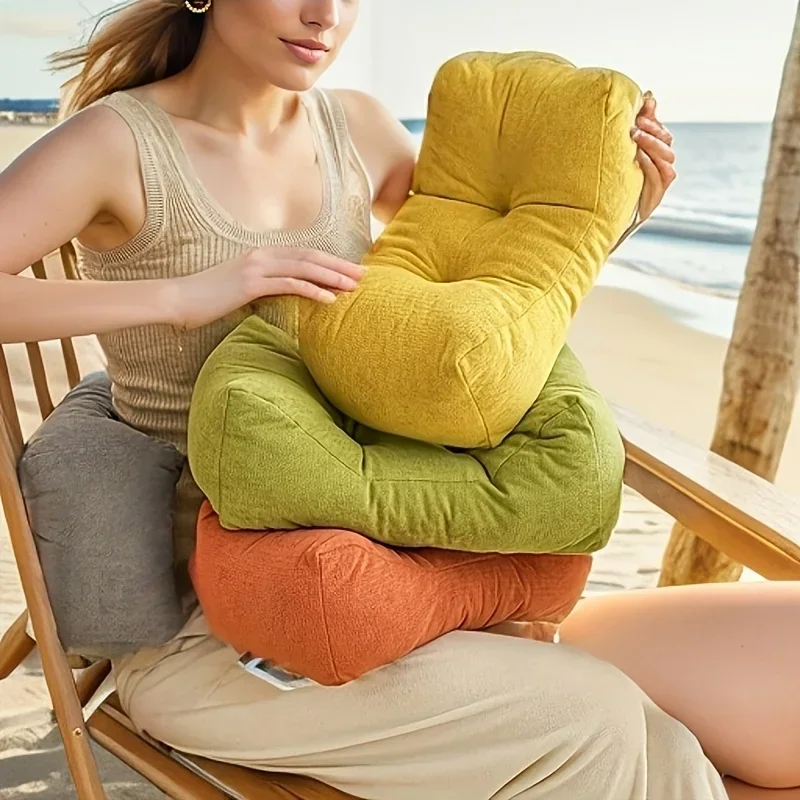 Waist Support Pillow, Cushion, Waist Protection Nap Pillow Chenille Weave Is Very Suitable for Office Chairs and Home Decoration 2