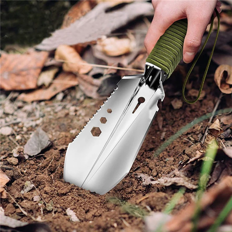 Multifunctional Outdoor Mini Shovel Portable Garden Hand Shovel Survival Camping Hiking Traveling Equipment Farm Spade Tools