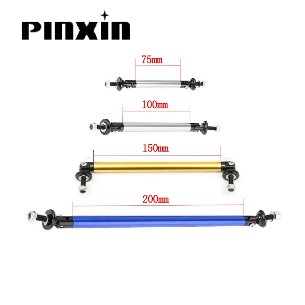 Universal Car Front Bumper Lip Protector Rods - Adjustable Splitter Strut Tie Bar Kit (2pcs)