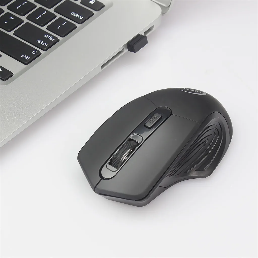 2.4Ghz 4-Button 2400 DPI Optical Mouse Usb Optical Ergonomic Design Wireless Mouse Gaming Mouse Rechargeable Mute Wireless Mice top wireless mouse