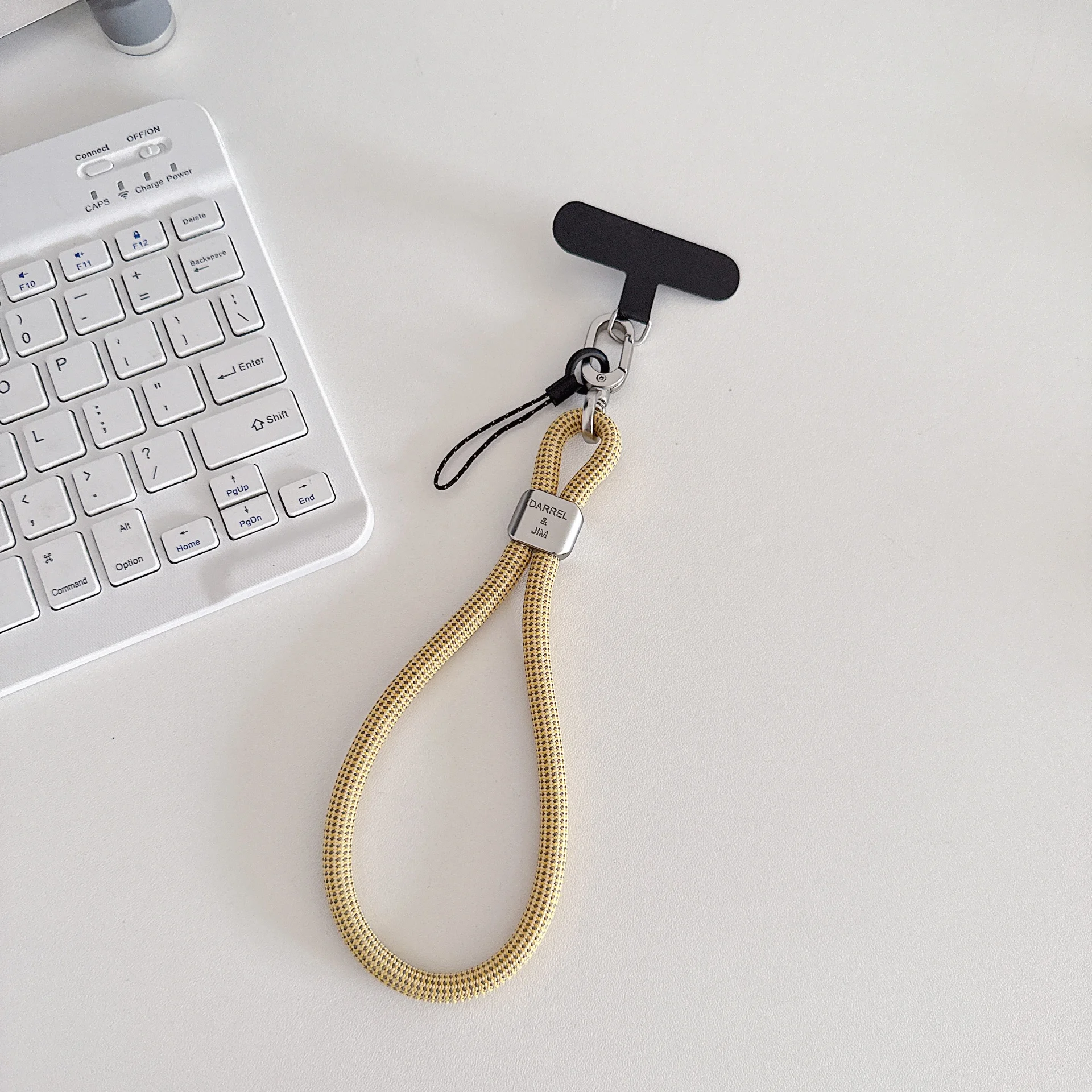 Universal Adjustable Nylon Phone Lanyard with Metal Clip and Patch