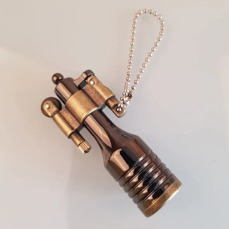 Torch Lighter Grinding Wheel Oil Lighter Key Chain Metal Cigarette Portable Outdoor Multifunctional Retro kerosene lighter bbq lighter butane gas lighter cigarette lighter