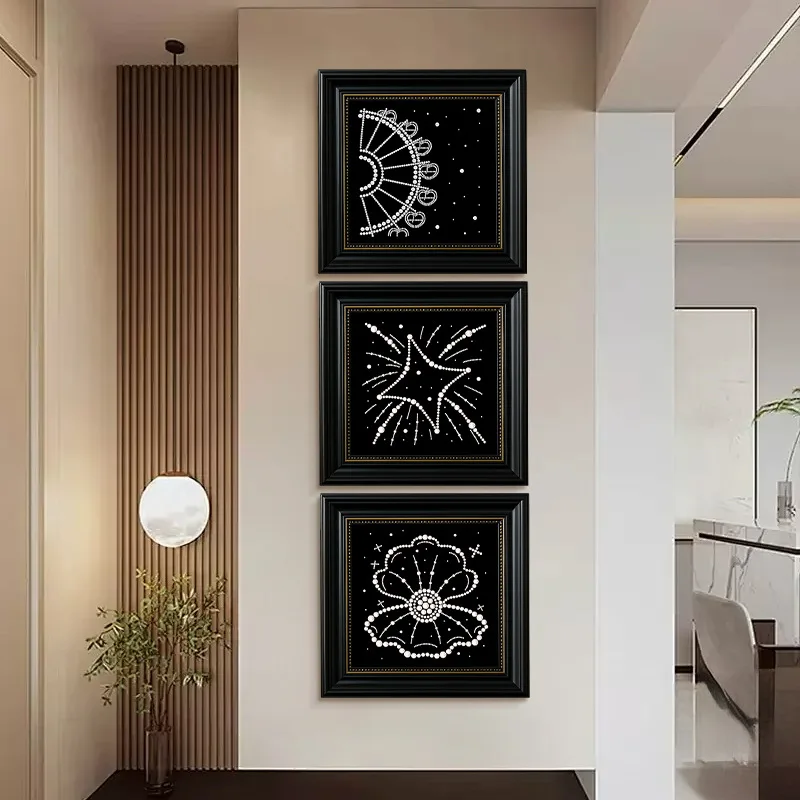 Handmade Pearl Painting Frame for Living Room Decoration