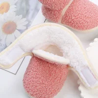 Baby Shoes for Girls Boys Winter Warm Newborn Boots Fashion Infant Plush Booties Soft Sole Anti-slip Toddler First Walkers Shoes 6