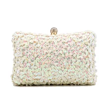 

Sequined Women Evening Bags Tassel New Arrival Day Clutch 2022 Banquet Female Wedding Bridal Mixed Color Party Handbags