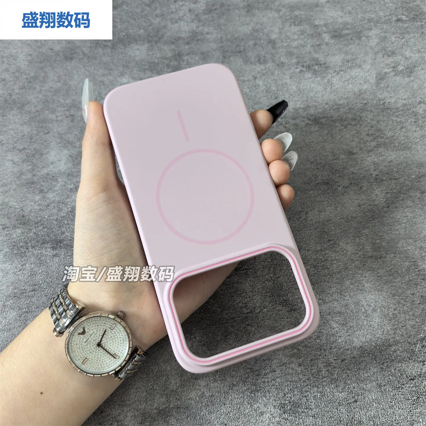 Luxury PC Matte Hard Back Cover with MagSafe Wireless Charging & Shockproof Protection