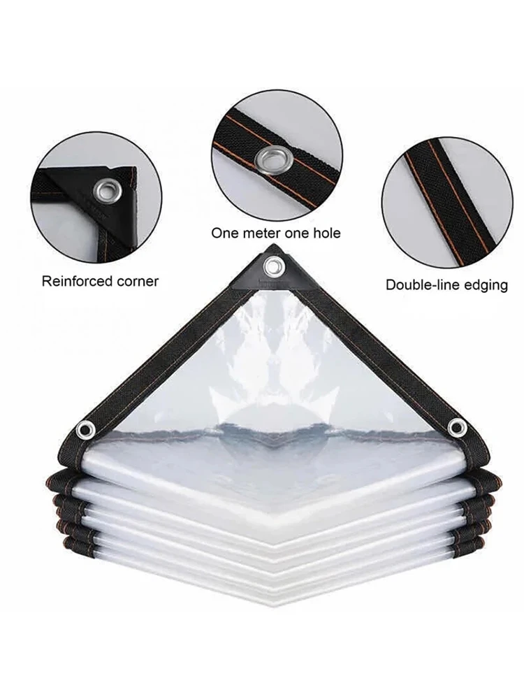투명 방수 및 햇빛가리개 천, 경량 캔버스, 방수 캔버스 커버, 투명 방수 및 오일 천