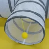 New Pet Cat Tunnel Toys Foldable White Pet Cat Kitty Training Interactive Fun Toy For Cats Rabbit Animal Play Tunnel Tube