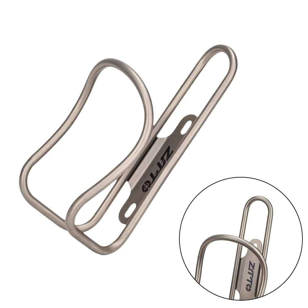 Bicycle Water Bottle Cage Bicycle Bottle Holder Water Bottle Holder 1pc Ti Alloy Water Bottle Mountain Bike Water Bottle Holder Cup Hollow Titanium Tube Bicycle Cages Accessories