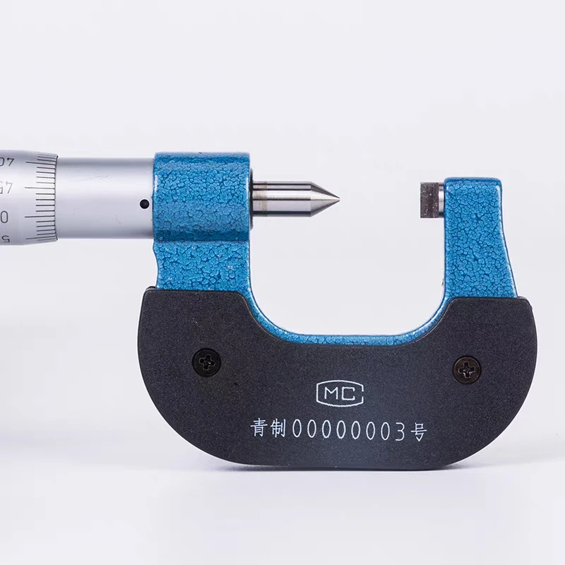 블레이드 콘 팁 기계식 외경 마이크로미터 얇은 시트 뾰족한 끝 크림핑 와이어 헤드 단면 평평한 작은 간격 깊이