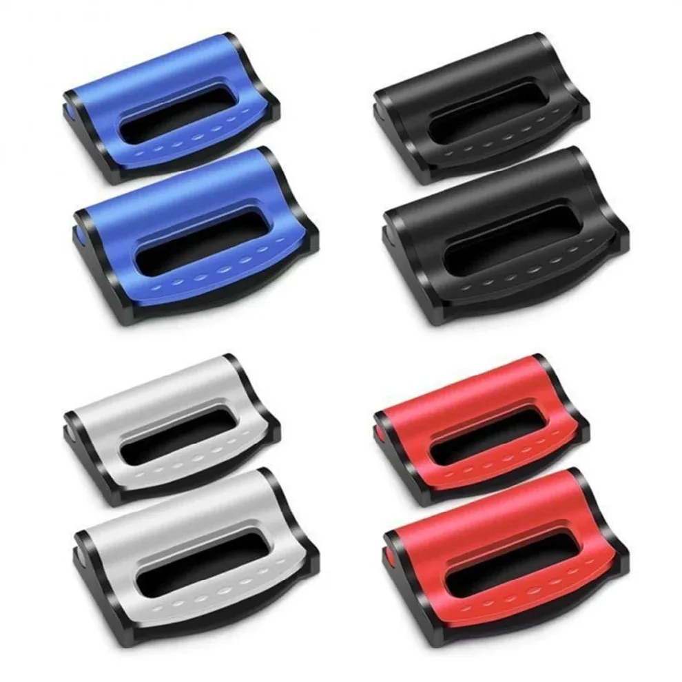 Universal Car Safety Seat Belt Adjuster Clips - Pack of 2, Comfort and Shoulder Neck Relaxation