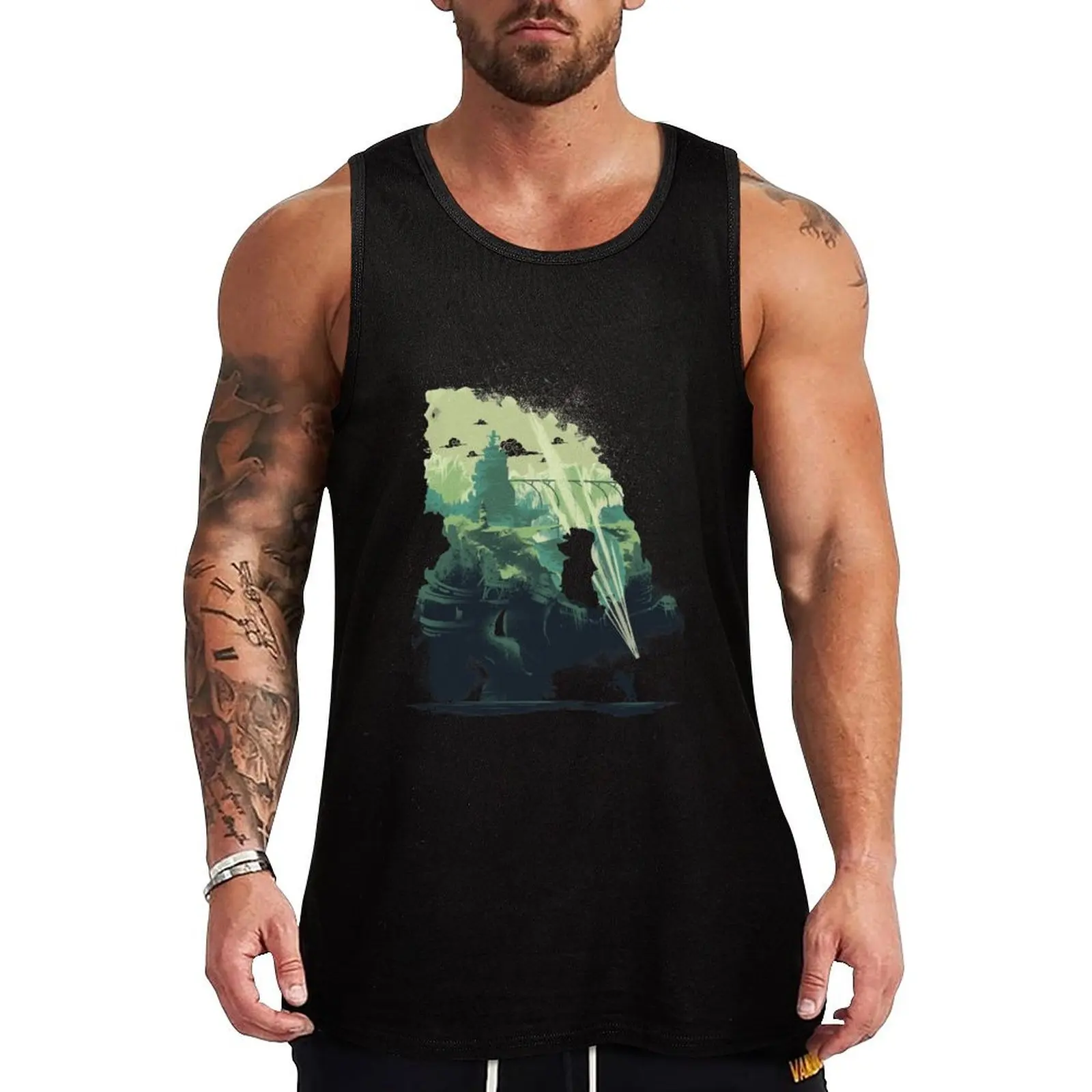 

Colossal World Tank Top Man clothes for gym tops