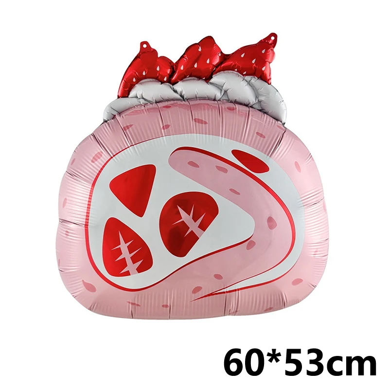 NEUE Geburtstagstorten-Themenballons für Erwachsenen-Geburtstagsfeiern, Niedliche Kerzen-Kuchen-Aluminiumfolienballons als Foto-Requisite – Detail 1