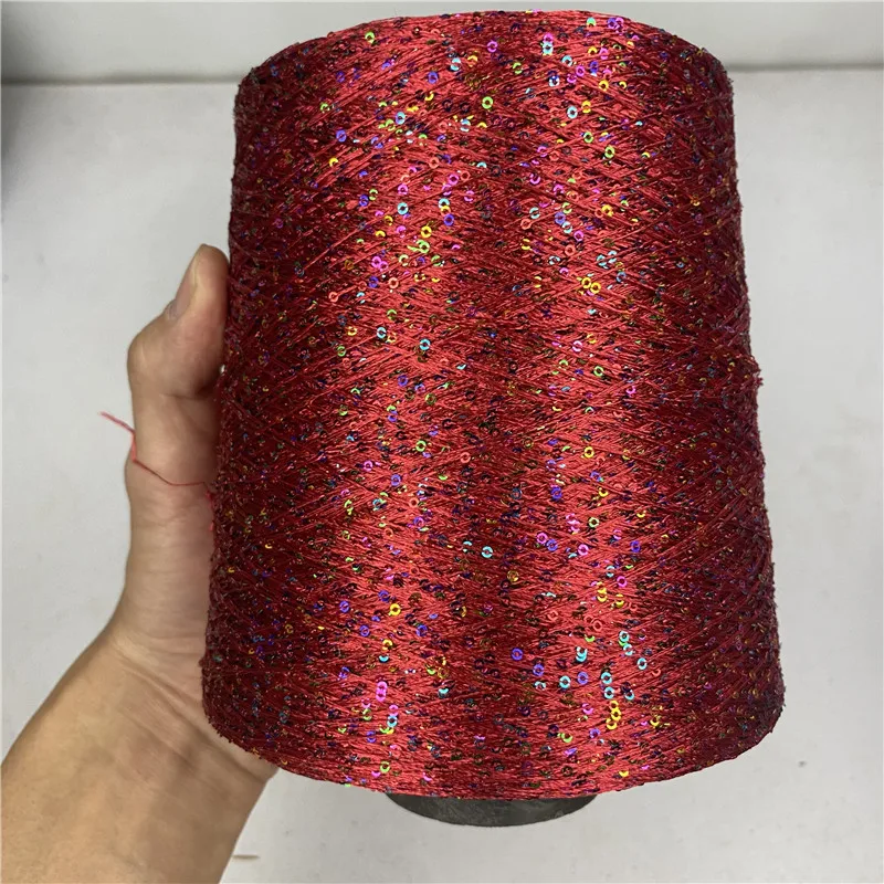100g zomer ijs zijde gemerceriseerd garen speciale pailletten garen DIY