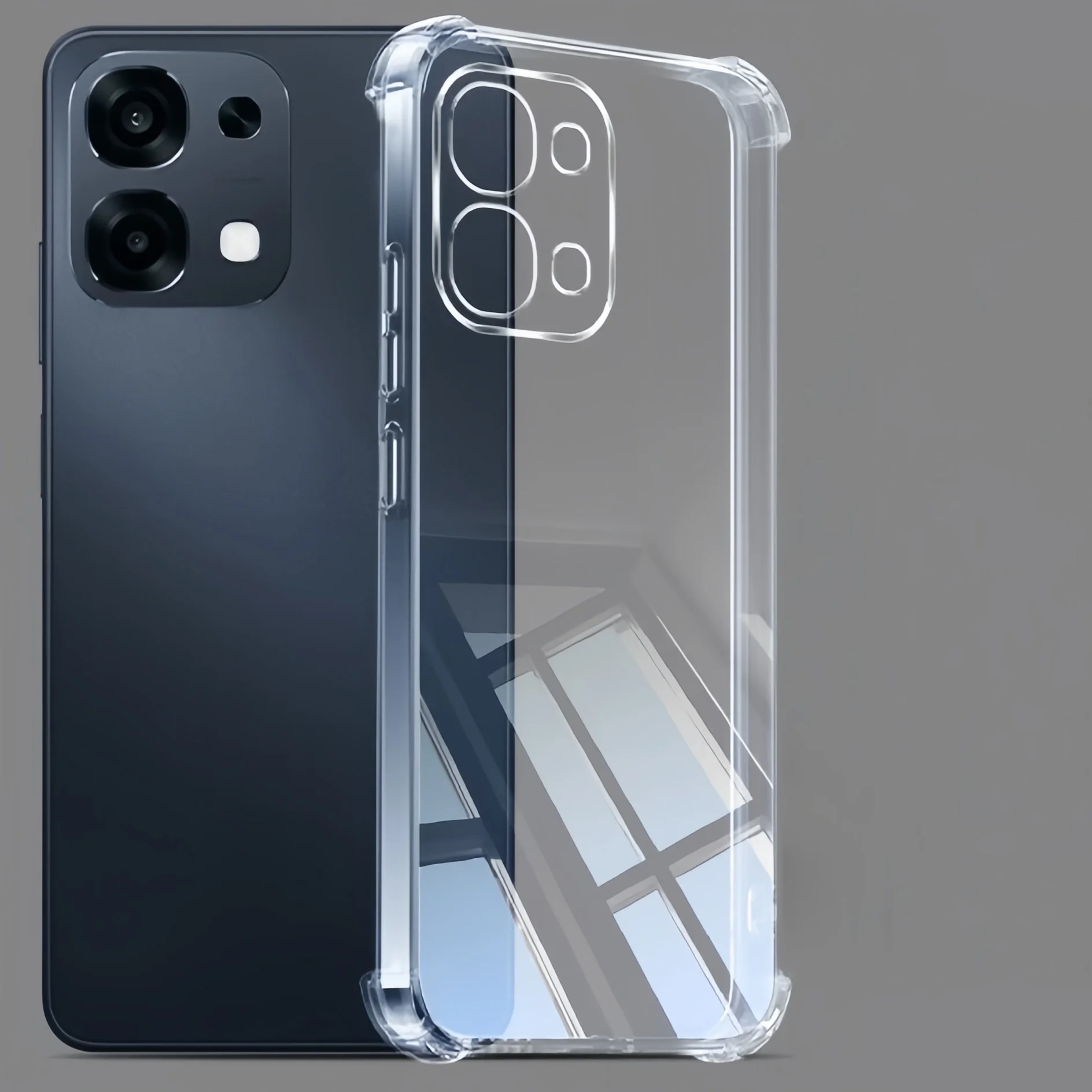 Premium Clear TPU Shockproof Phone Case - Transparent and Anti-Yellowing