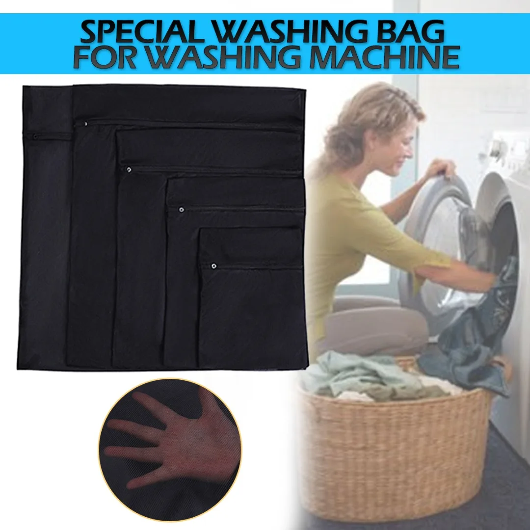 Lalang White Washing Clothes Bags Mesh Wash Laundry Bag for Washing Machines L 