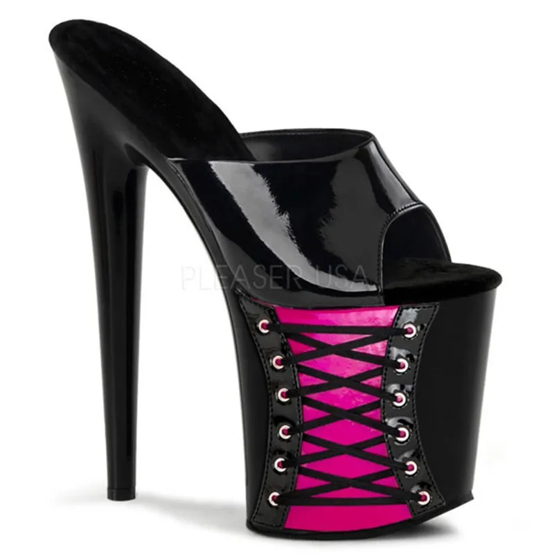 20cm Women's best selling hot summer style slim super high heels, stage sexy banquet fine heels, dance shoes