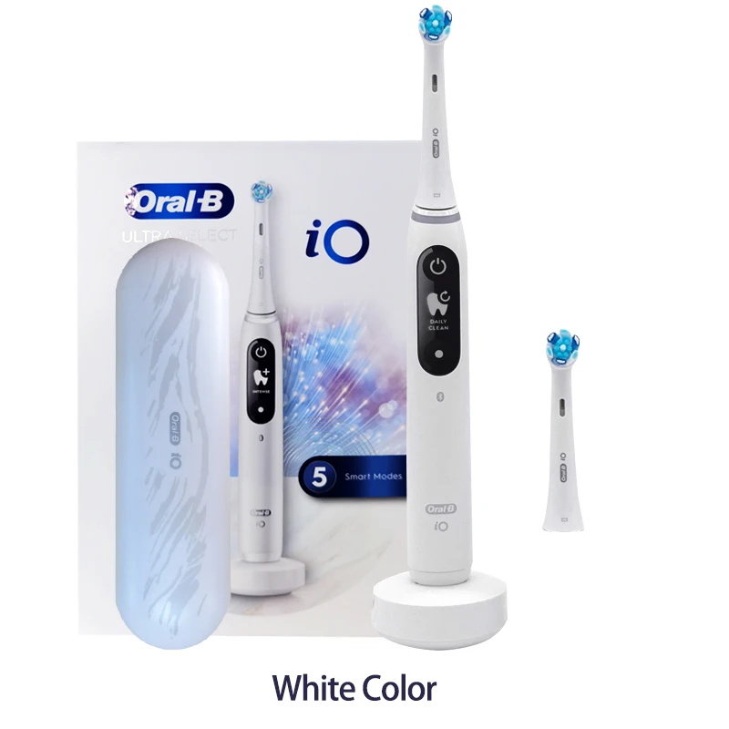 美品 Oral-B iOシリーズ 5s ホワイト Oral-B iO Series 5 Electric Toothbrush, White, Rechargeable