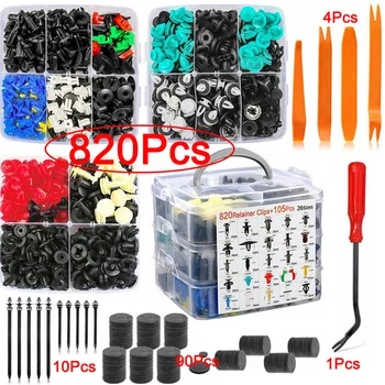 Auto Fermo Pinze Auto Push Pin Rivetti Set Paraurti Pinze Dispositivo di Fissaggio Porta Trim Pannello Clip per Ford GM Toyota Honda Chrysler