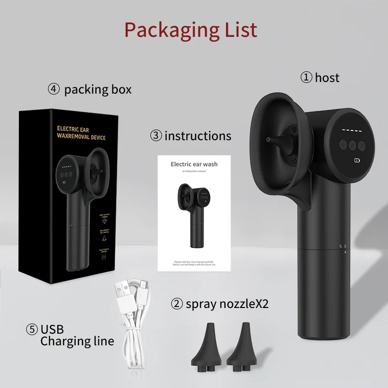 Electric Ear Wax Removal Tool Ear Dryer 2 in 1 Prevents Bacterial Growth Prevent Ear Canal Inflammation Dry Ear Canal 6
