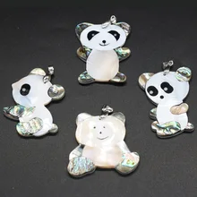 

Natural Freshwater Shells White Shell Animal Panda Pendant For Jewelry Making DIY Necklace Earring Accessories Charms Gift Party
