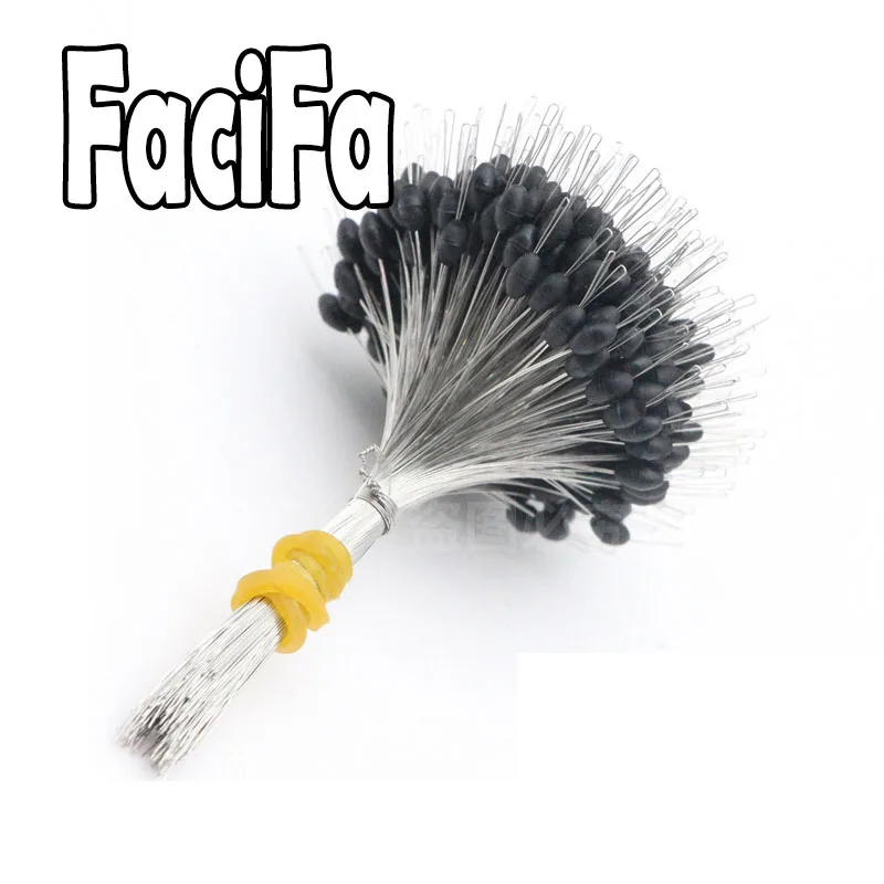 Fishing Line Connectors 300pcs silicon Space Bean Profession Fishing Float Resistance Anti-Strand Fish Line Connector Stopper