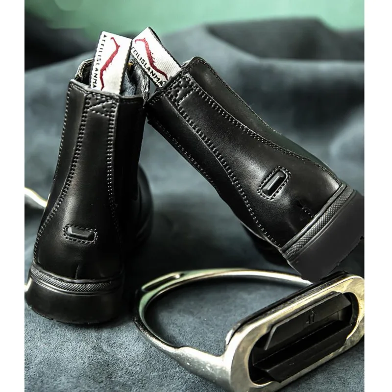 Equestrian Boots Children's Spring Summer Riding Shoes Cowhide Thick Wear-resistant Riding Boots