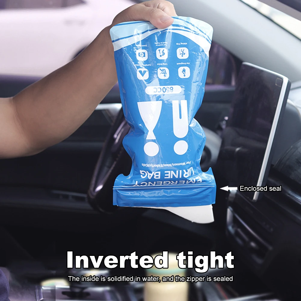Disposable Urine Bag Car Urine Bag 850ml Emergency Vomit Bags Disposable Toilet Bag 1-10pcs
