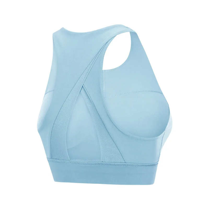 Solid Color Yoga Tight Sports Bras For Women 2024 Women's Fitness Zipper Bra Sportswear Woman Gym Training Female Crop Tops