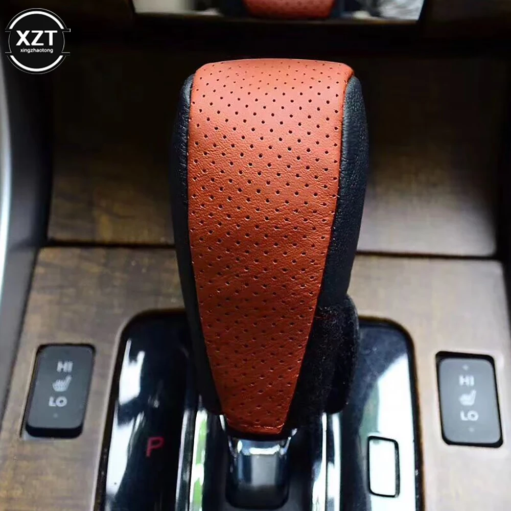 

Universal Car Manual Gear Shift Knob Non-Slip Cover Leather Gear Shift Grip Handle Sleeve Anti-slip Protective Cover Accessories