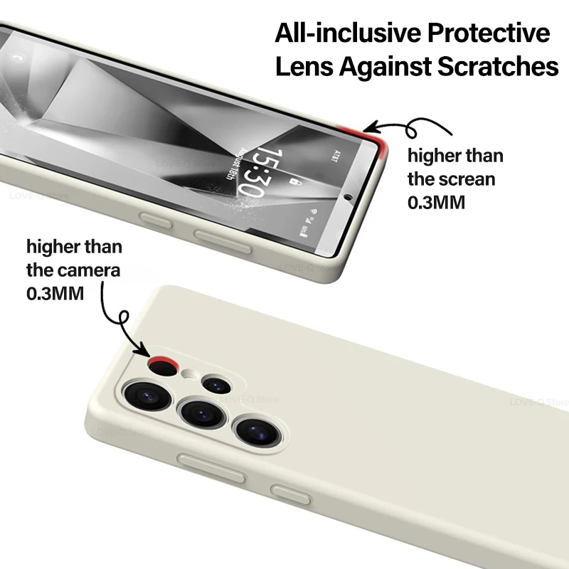 Luxury Liquid Silicone Soft TPU Phone Case Cover