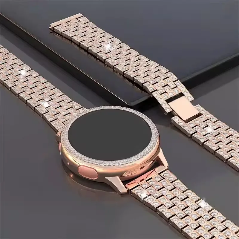 Elegant 18MM Diamond Metal Bracelet Watchband