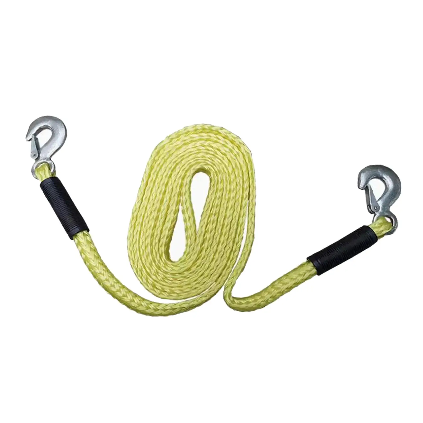 Tow Strap with Hooks ATV Tow Strap Trailer Belt Anti Slip Tool Tow Rope Truck Recovery Strap for Tree Boats