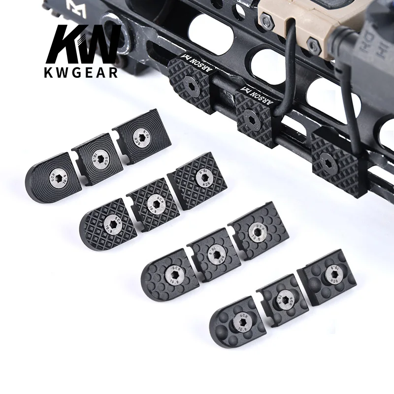 

WADSN M-LOK Keymod WireGuide System PEQ Pressure pad switch by wire Arson Machine Introduces CNC Aluminum Anodization 3PCS Pack