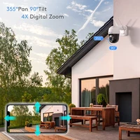 Ctronics réel 4K caméra de Surveillance extérieure 5Ghz Wifi 8MP 3840x2160P couleur Vision nocturne caméra IP de sécurité 360 suivi automatique 3