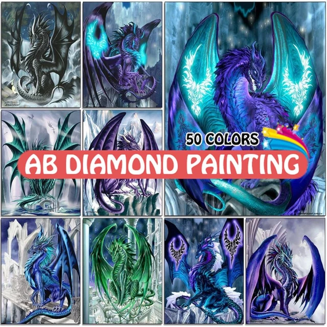 Stitch Dragons Diamond Embroidery  Dragon Cartoon Diamond Painting -  Diamond - Aliexpress