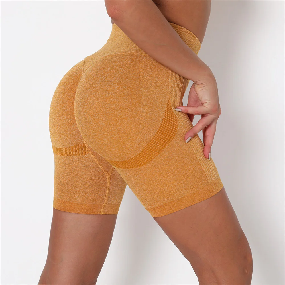 Summer Yoga Sports Leggings Women Seamless Joggings Workout Fitness Push Up Short Tight Girl Bodybuilding High Waist Gym Legging