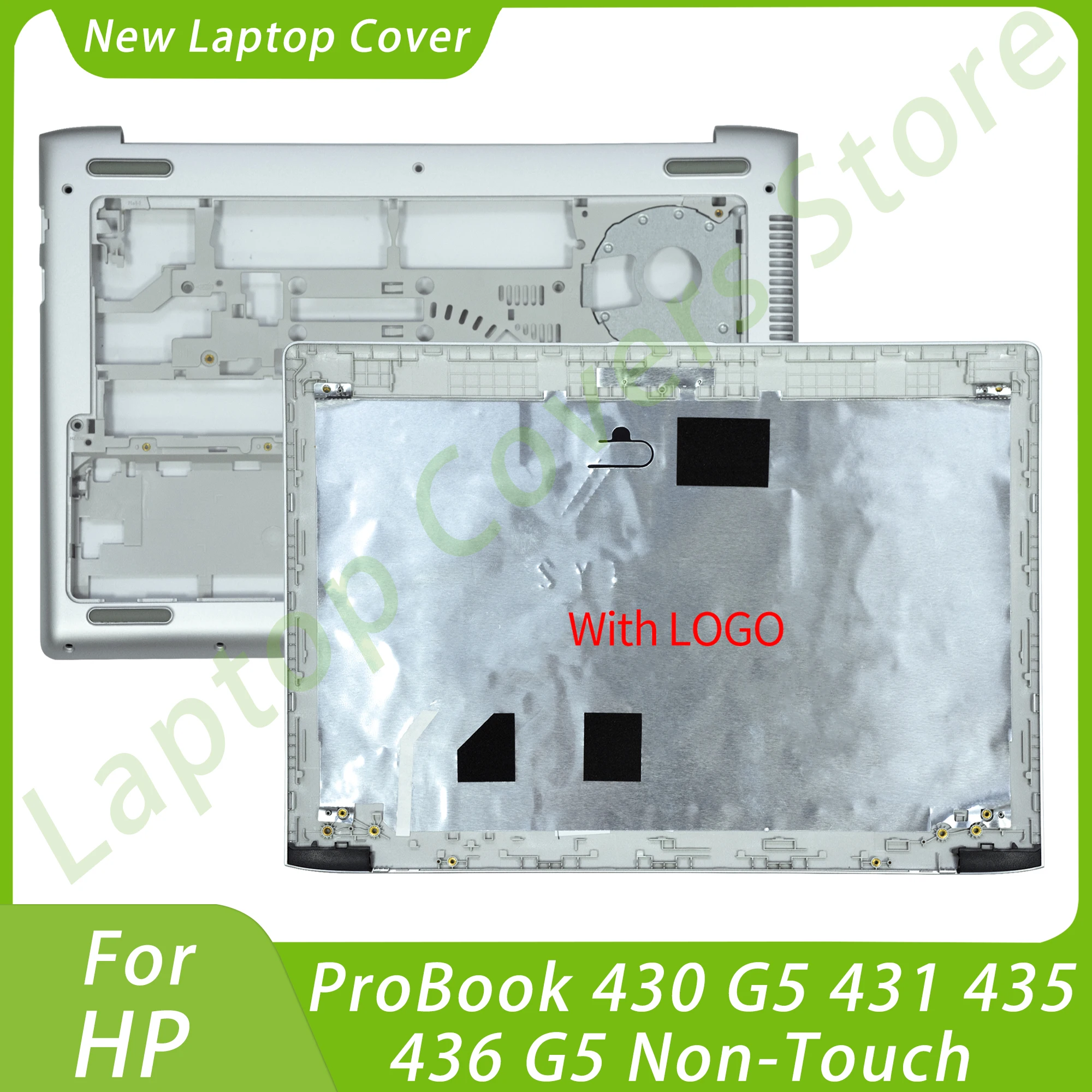 

New Part For HP ProBook 430 G5 431 435 436 G5 Non-Touch LCD Back Cover Bottom Case Laptop Housing Case Silver Replacement