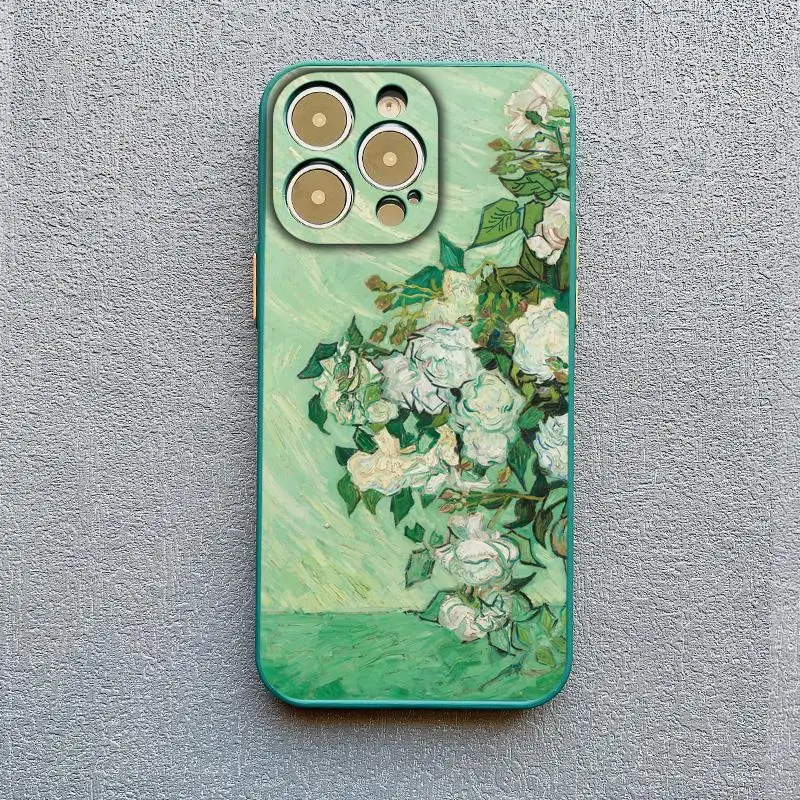 Retro Van Gogh Oil Paint Vintage Shockproof Phone Case Cover