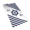 Nordic dark blue sailing series rudder household bathroom towel hotel towel bathroom microfiber towel 40*70 can be customized